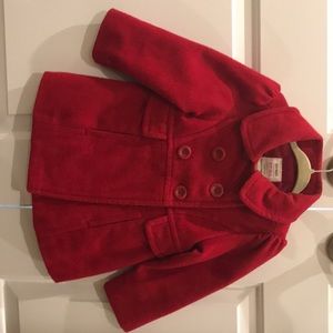 Old navy red pea coat